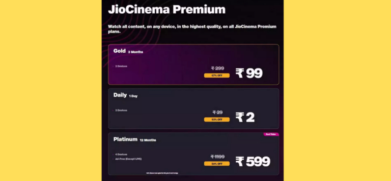 Watch exclusive content on JioCinema at just Rs. 2